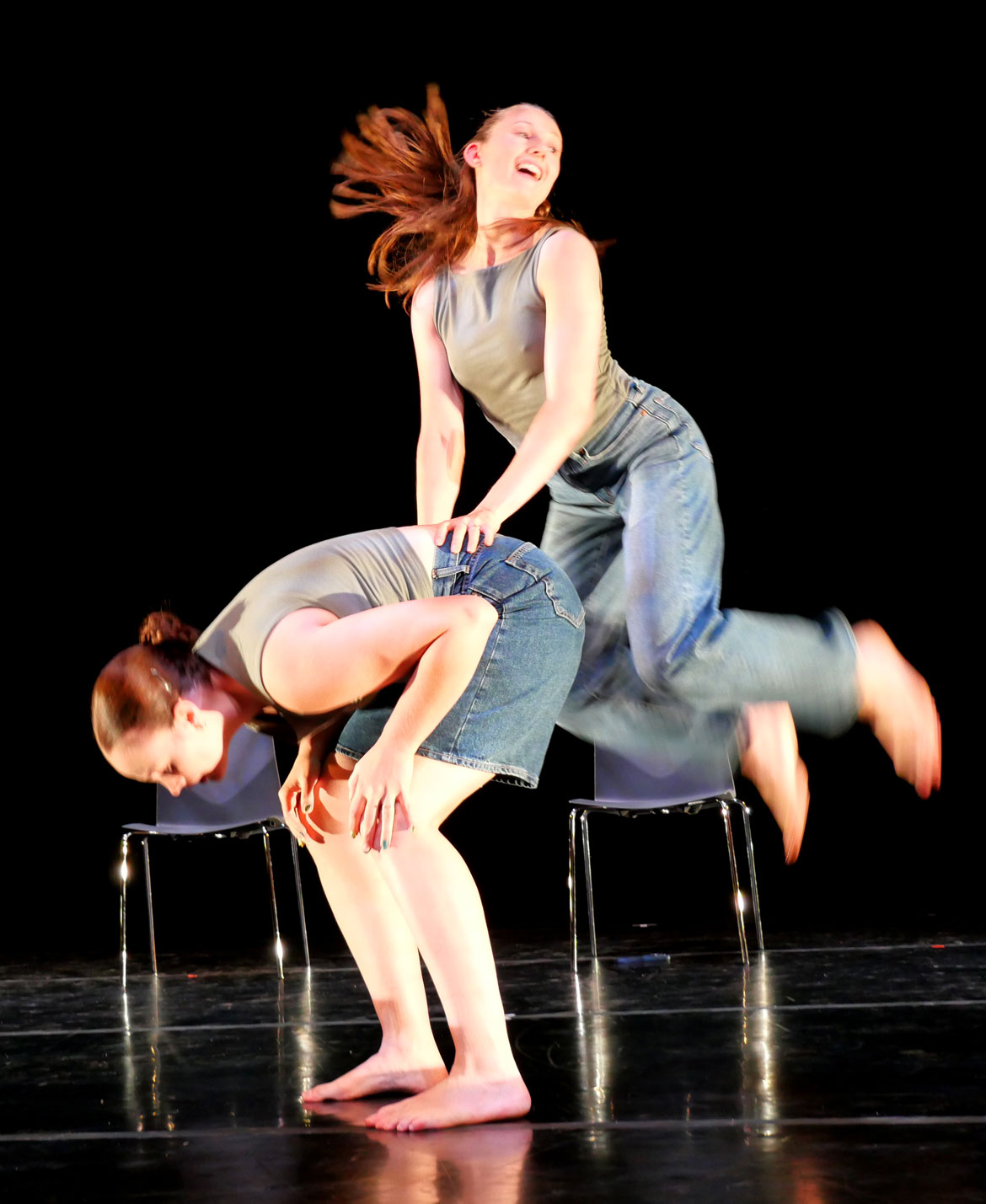 "Summer Solace" presented by Janelle Gilchrist Dance Troupe at Cambridge's Foundry, July 11, 2026. (©Greg Cook photo)