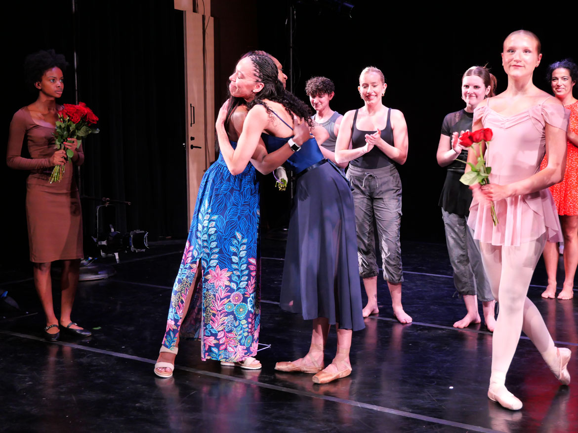 "Summer Solace" presented by Janelle Gilchrist Dance Troupe at Cambridge's Foundry, July 11, 2026. (©Greg Cook photo)