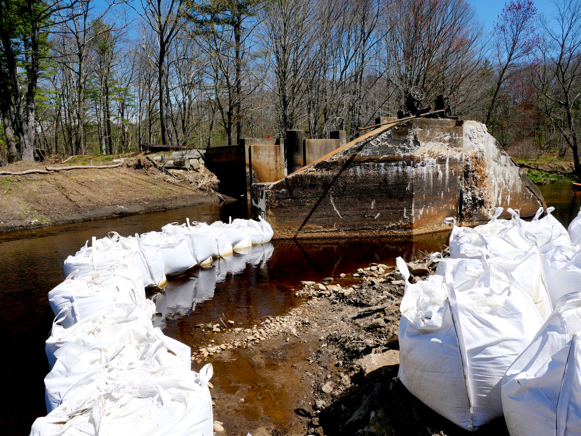 Wheelwright Dam, April 26, 2026. (©Greg Cook photo)