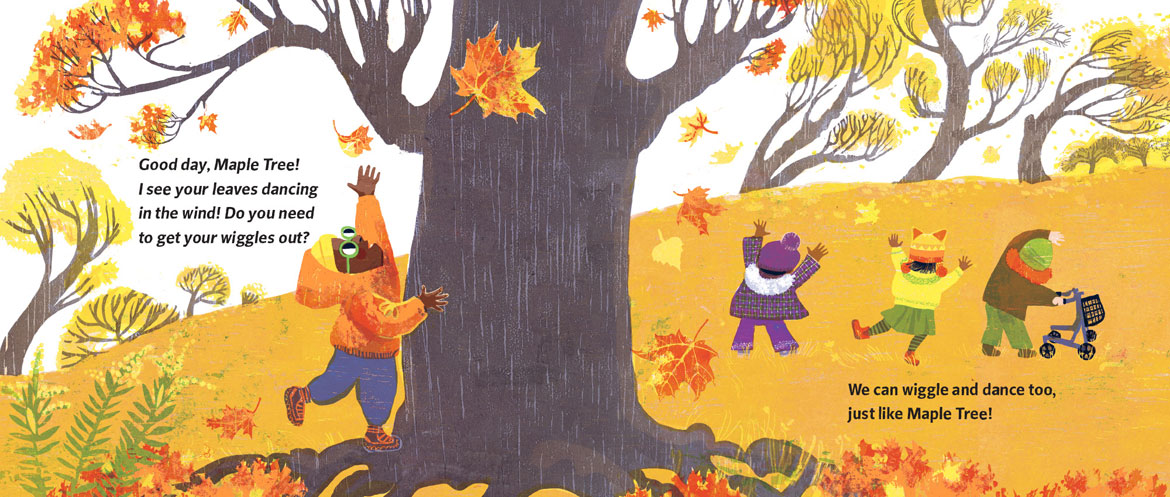 From Kari Percival's “Fall Day, All Day," 2026. (Rise x Penguin Workshop)