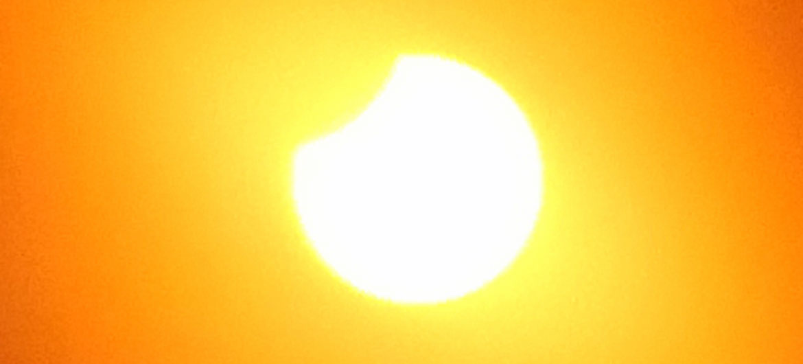 Partial solar eclipse, Aug. 12, 2028. (Greg Cook photo)