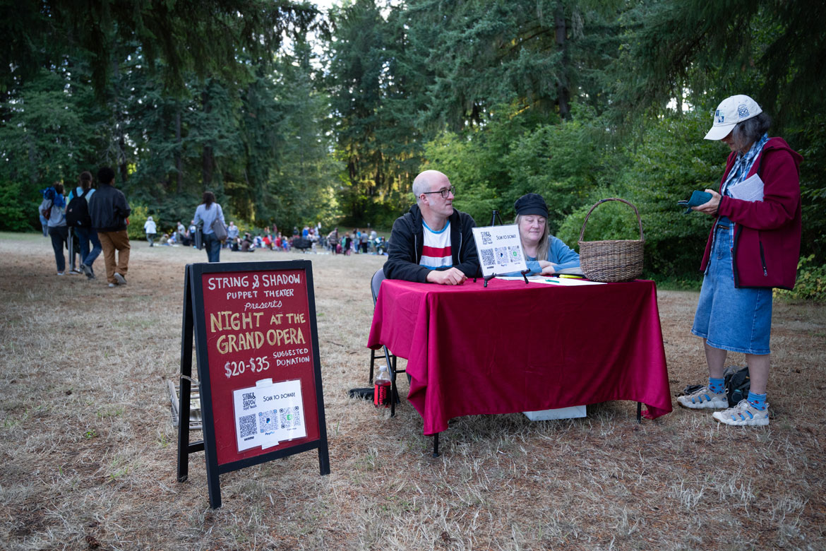 Before String and Shadow Puppet Theater's "Night At The Grand Opera," summer 2026. (Jo Arlow photo)