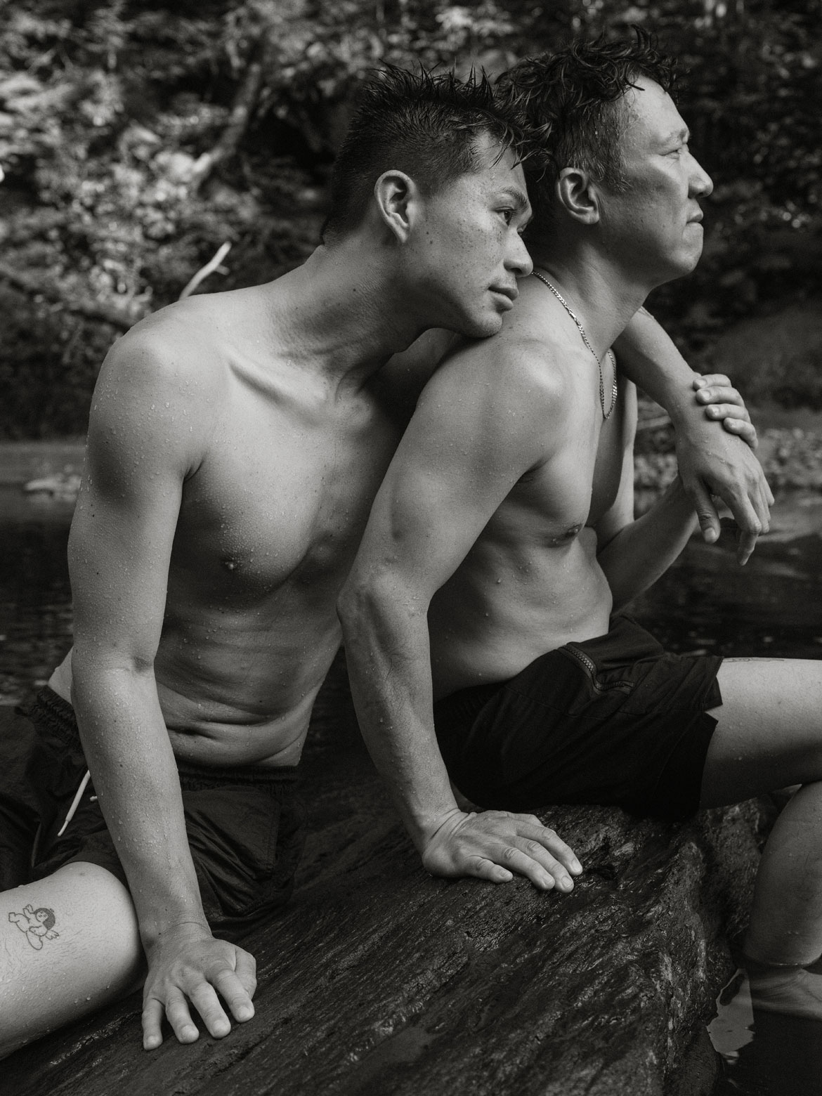 Ocean Vuong, "Wilson and Fred at queer beach," 2024. Inkjet print. Courtesy of the artist.