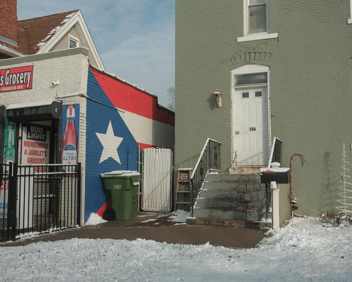 Ocean Vuong,"Franklin Avenue (i)," 2025. Inkjet print on Jacquard Silk Satin 12mm. Courtesy of the artist.