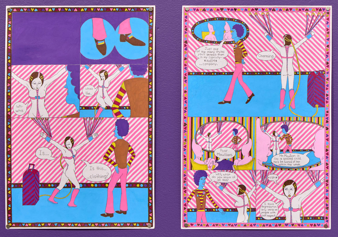 Juliette Collet: "Bobbie Cadet in the Court of the Ladybugs," installation view at White Columns, New York, 2026. (Courtesy of the artist and White Columns, New York. Photo: Marc Tatti)