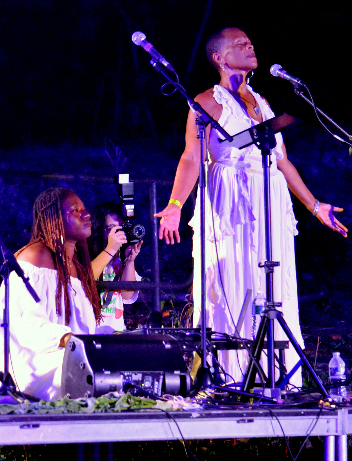 Ife Franklin's "Cabin in the Sky" at Boston's Franklin Park, Oct. 2, 2026. (©Greg Cook photo)