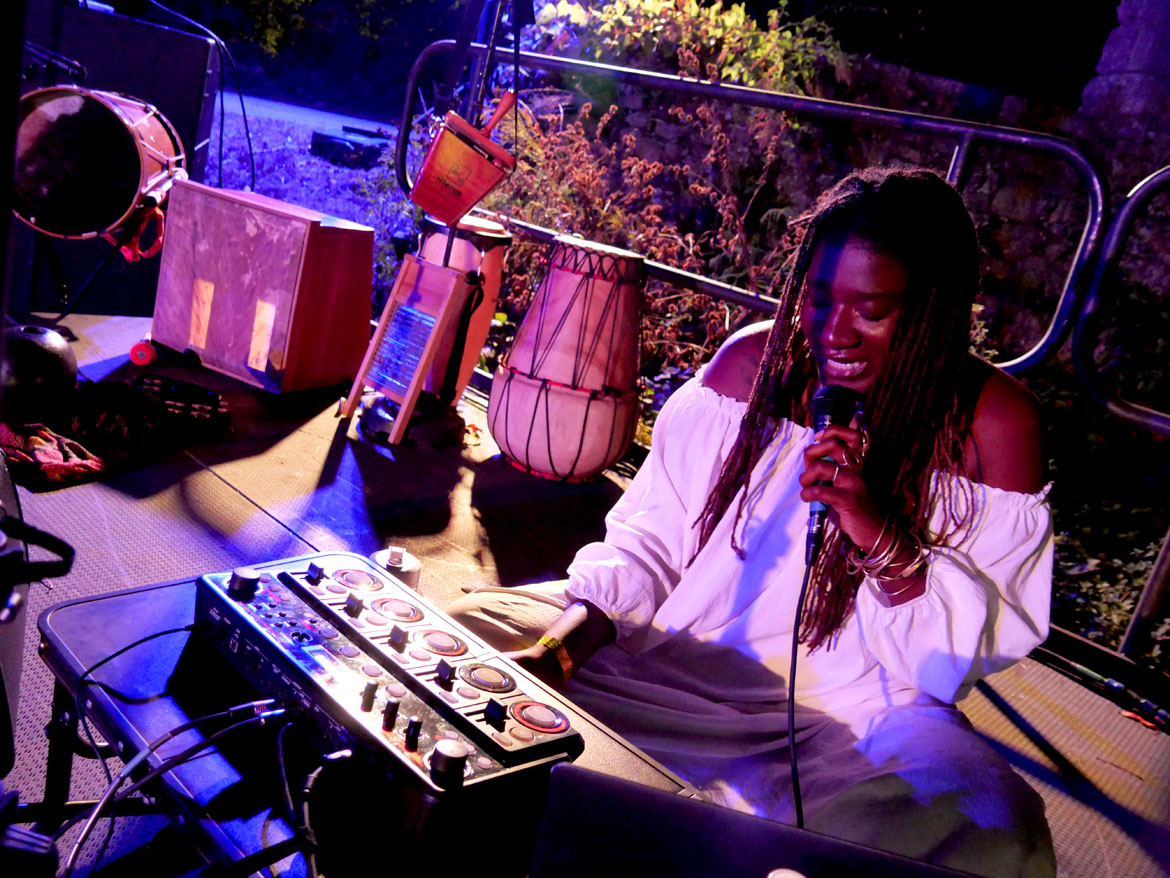 Ife Franklin's "Cabin in the Sky" at Boston's Franklin Park, Oct. 2, 2026. (©Greg Cook photo)