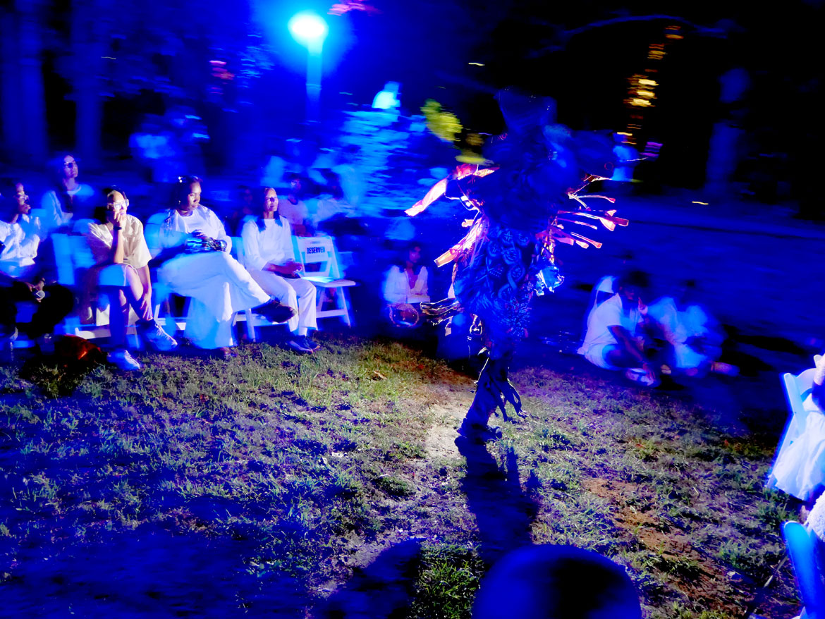 Ife Franklin's "Cabin in the Sky" at Boston's Franklin Park, Oct. 2, 2026. (©Greg Cook photo)