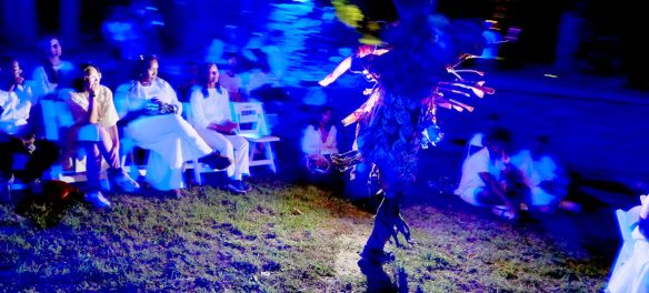 Ife Franklin's "Cabin in the Sky" at Boston's Franklin Park, Oct. 2, 2026. (©Greg Cook photo)