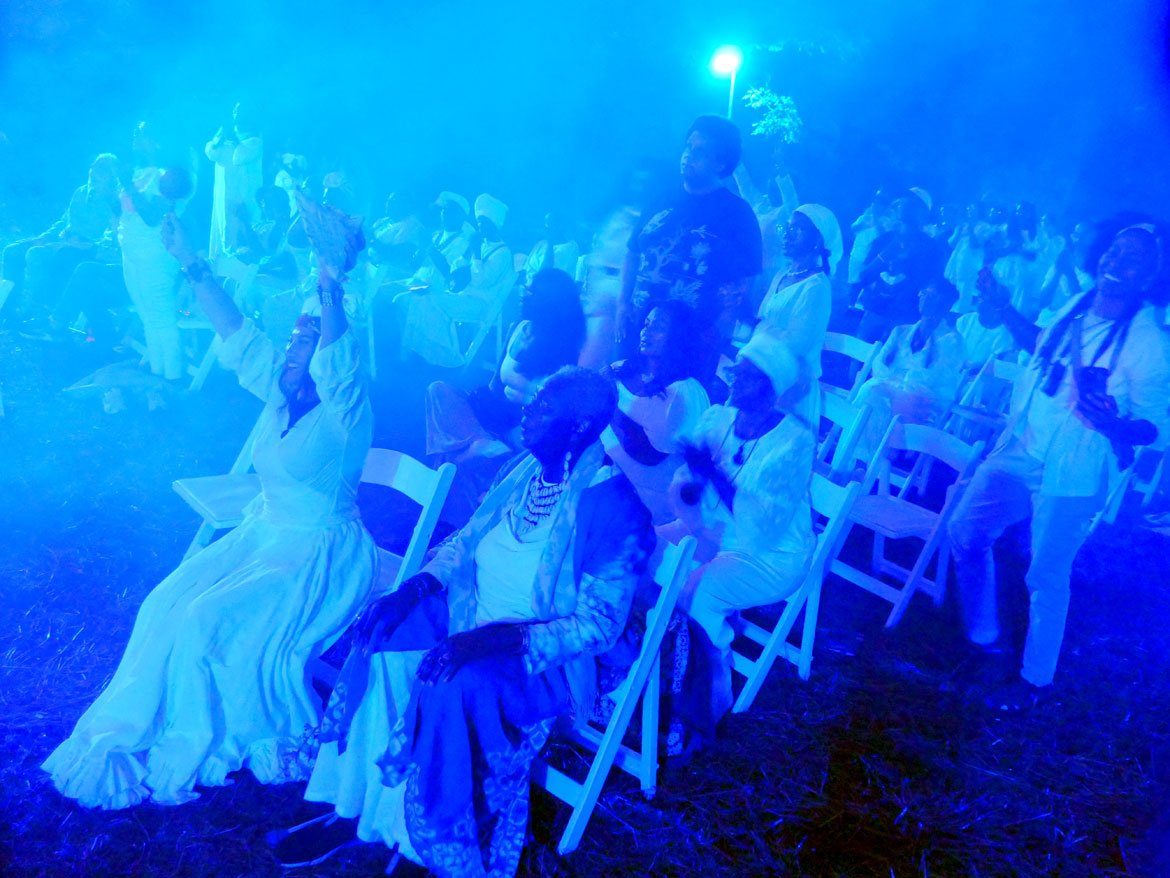 Ife Franklin's "Cabin in the Sky" at Boston's Franklin Park, Oct. 2, 2026. (©Greg Cook photo)