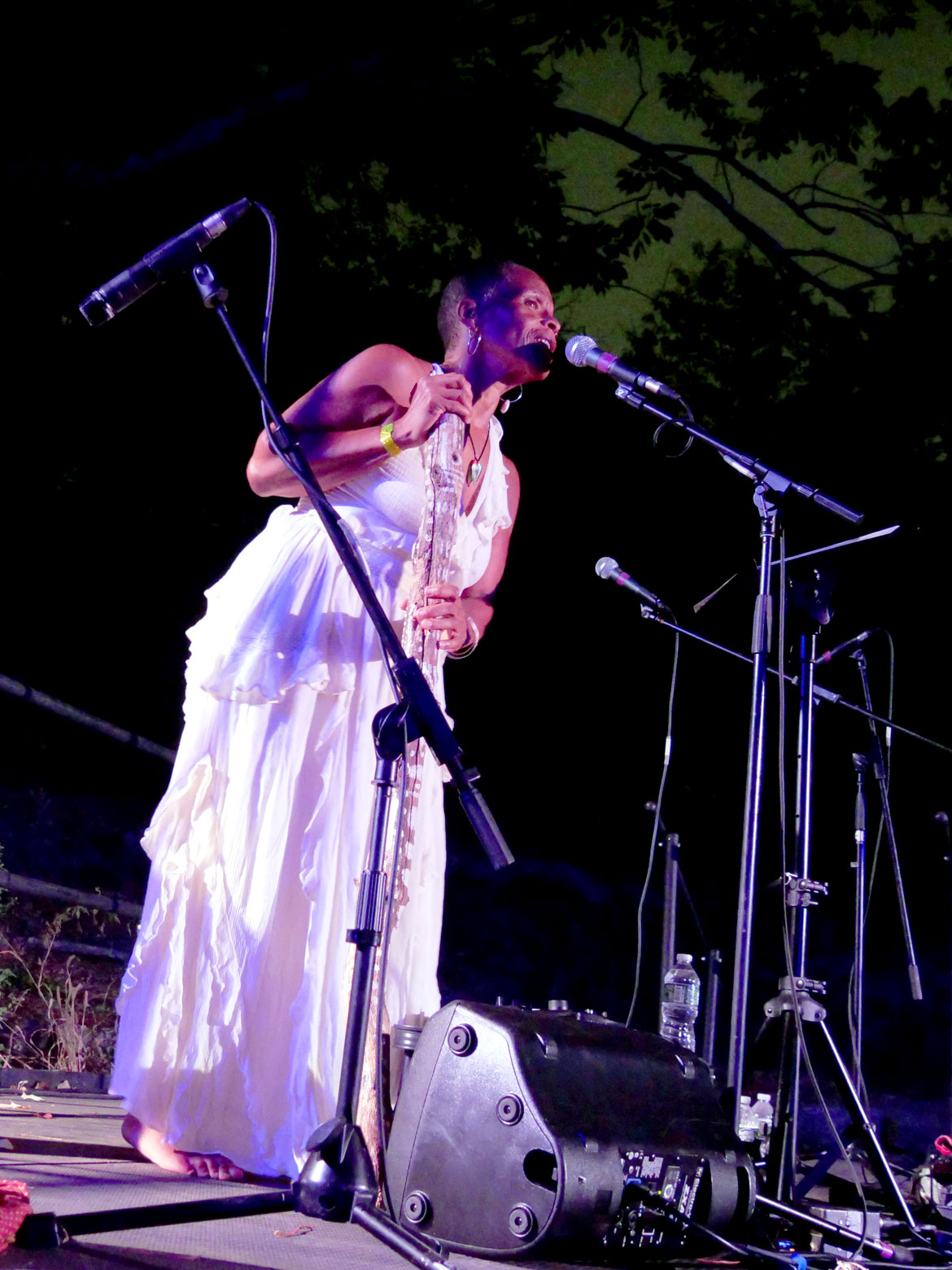 Ife Franklin concludes "Cabin in the Sky" at Boston's Franklin Park, Oct. 2, 2026. (©Greg Cook photo)