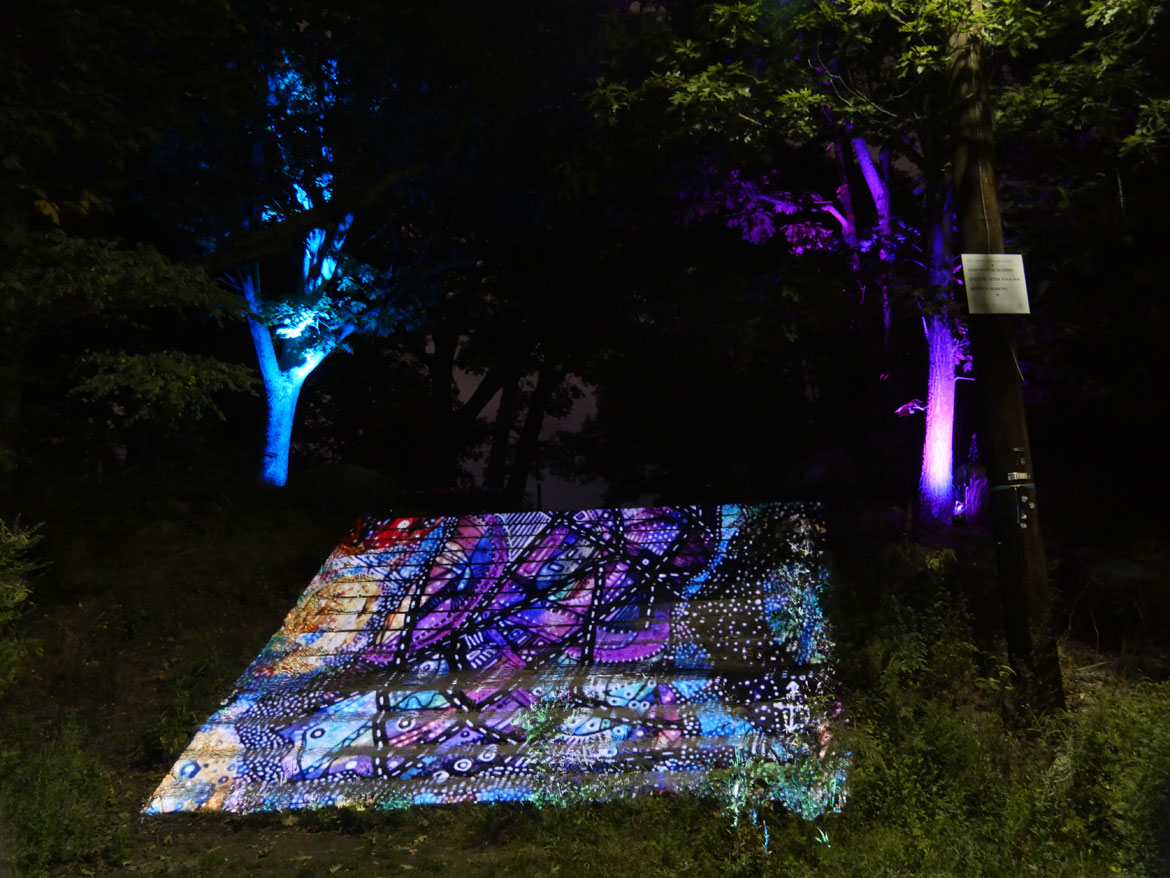 Ife Franklin's "Cabin in the Sky" at Boston's Franklin Park, Oct. 2, 2026. (©Greg Cook photo)